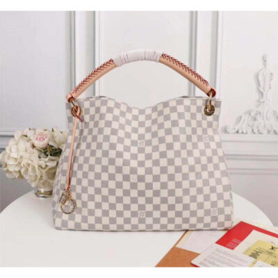 Replica Louis Vuitton Damier Azur Canvas Artsy Mm N41174